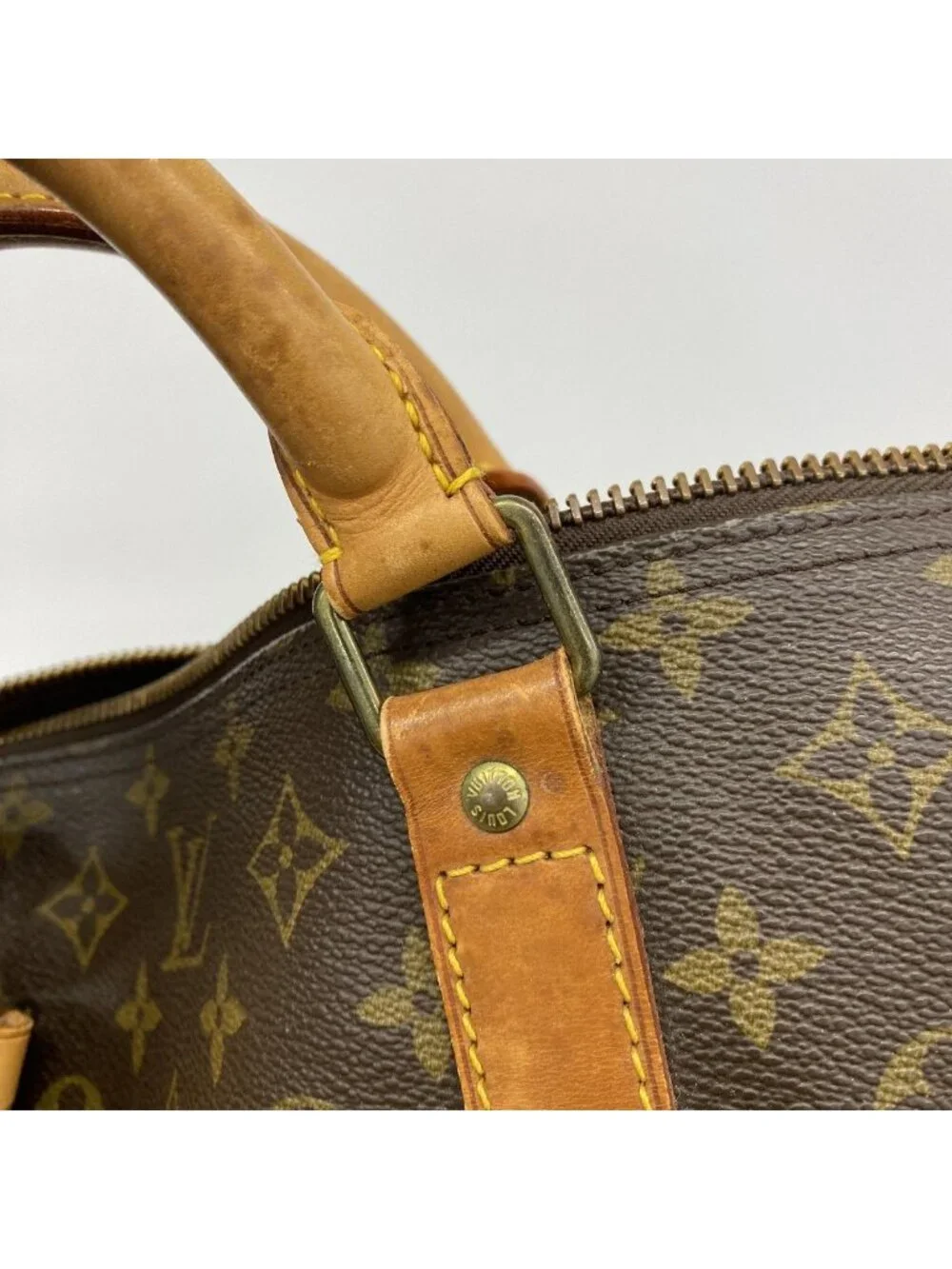 Louis Vuitton Boston Bag Monogram Keepall 60 Brown